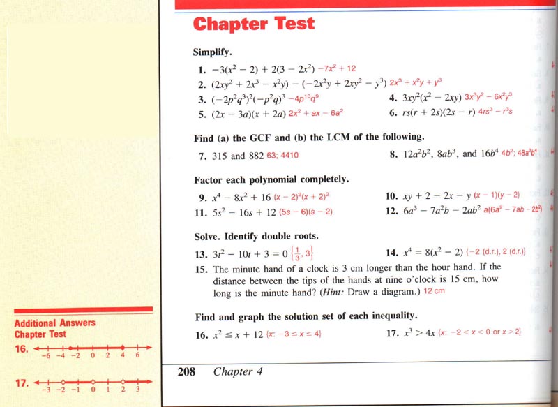 🎉 Glencoe algebra 2 chapter 4 answer key. 19 Best Images of Holt Glencoe Algebra 1 Chapter 4 Test Answer Key