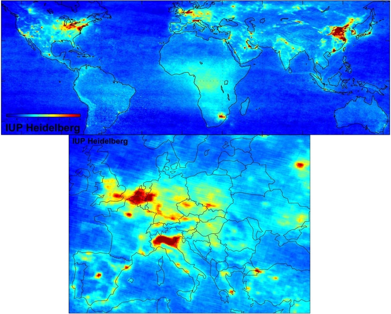 Globalna mapa zanieczyszczenia powietrza opracowana przez S. Beirle, U Jakie Są Normy Zanieczyszczenia Powietrza