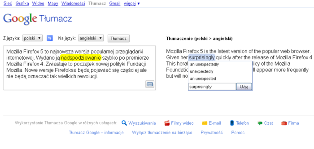 Google Tłumacz Online Www Tlumacz Polsko Angielski Pl