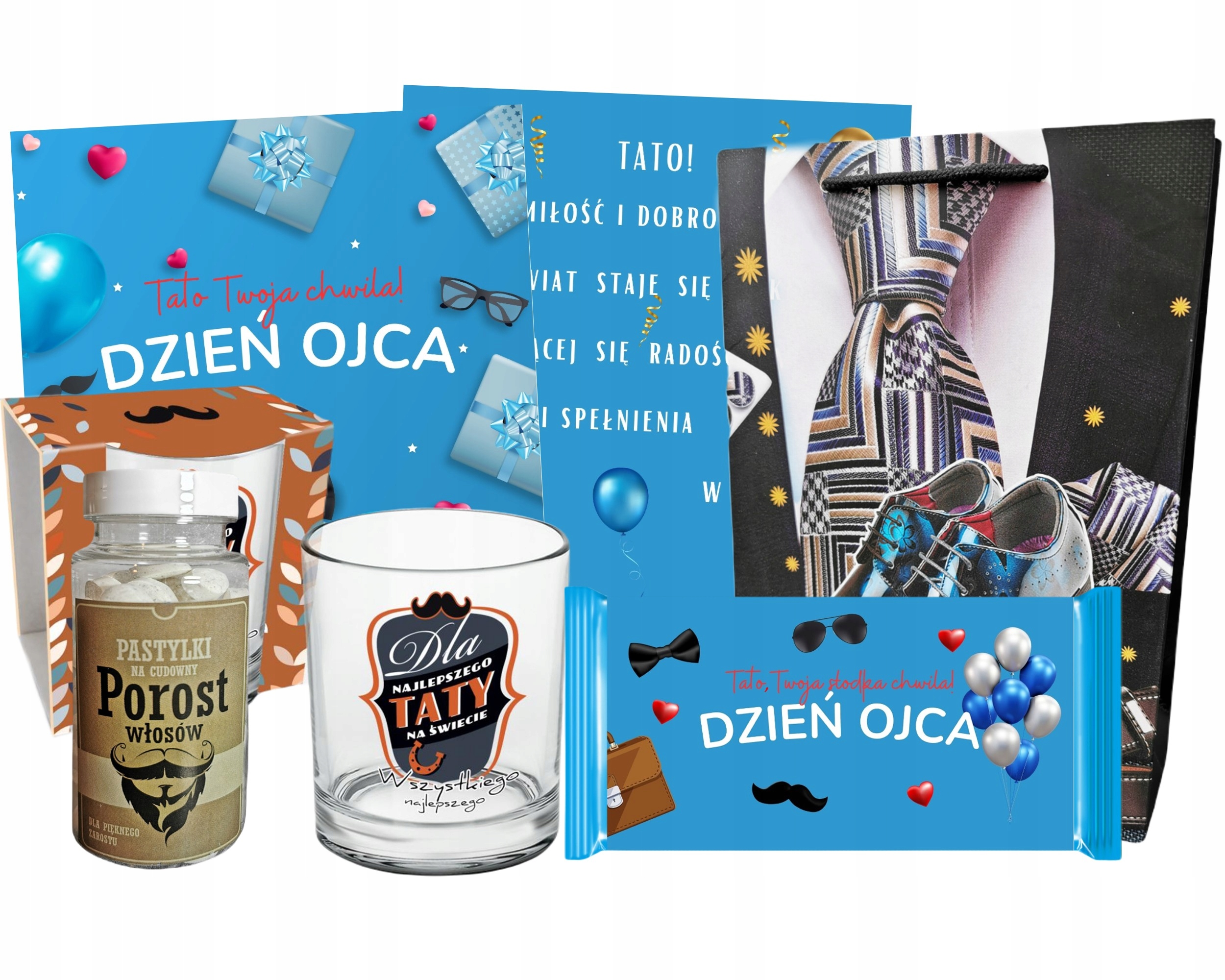 GOTOWY ZESTAW Z UPOMINKAMI DLA TATY, PREZENT NA DZIEŃ OJCA PAMIĄTKA Tani Prezent Na Dzien Ojca