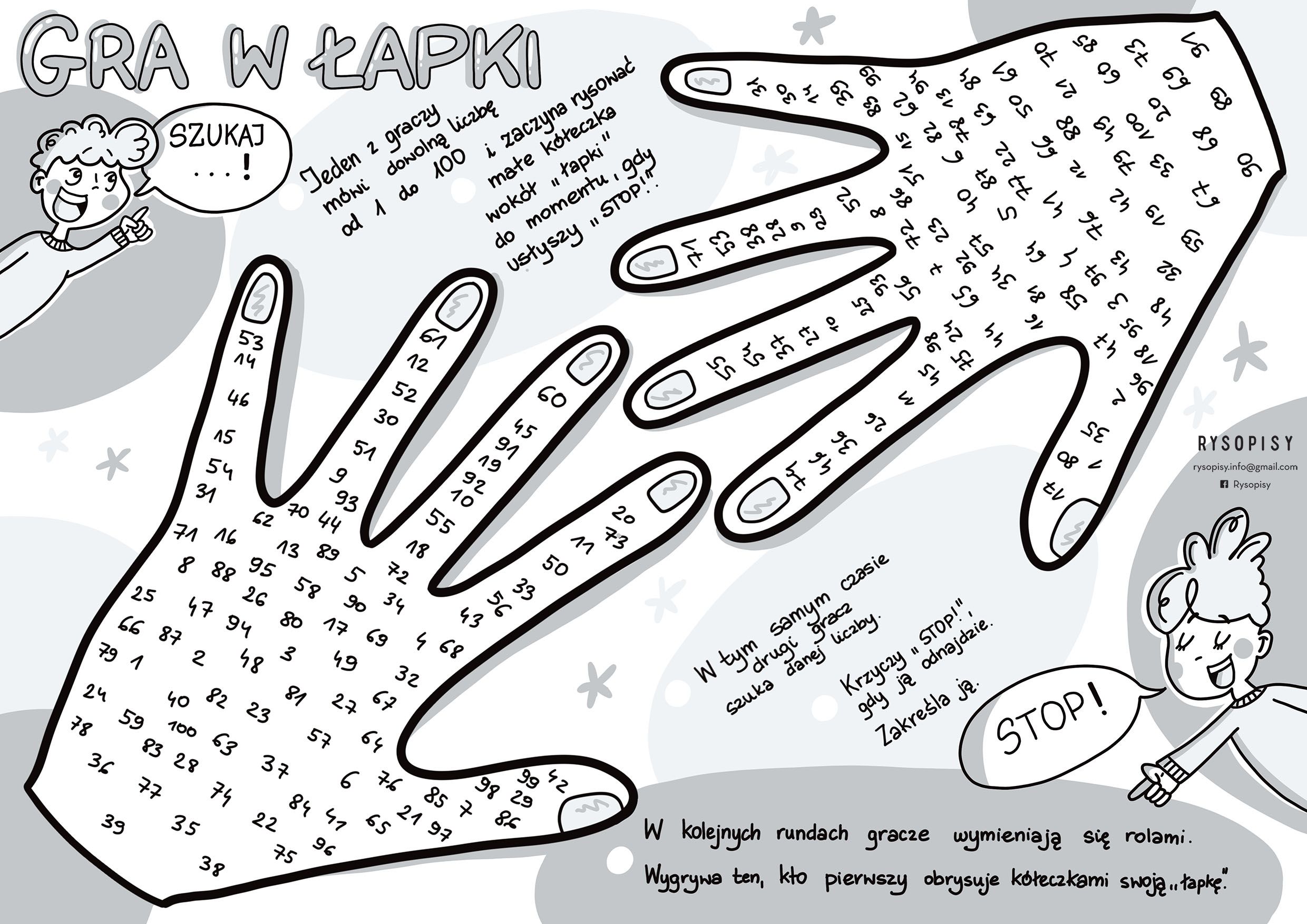 Gra w łapki | Rysopisy Montessori Activities, Activities For Kids Zabawy Z Matematyka Dla Dzieci