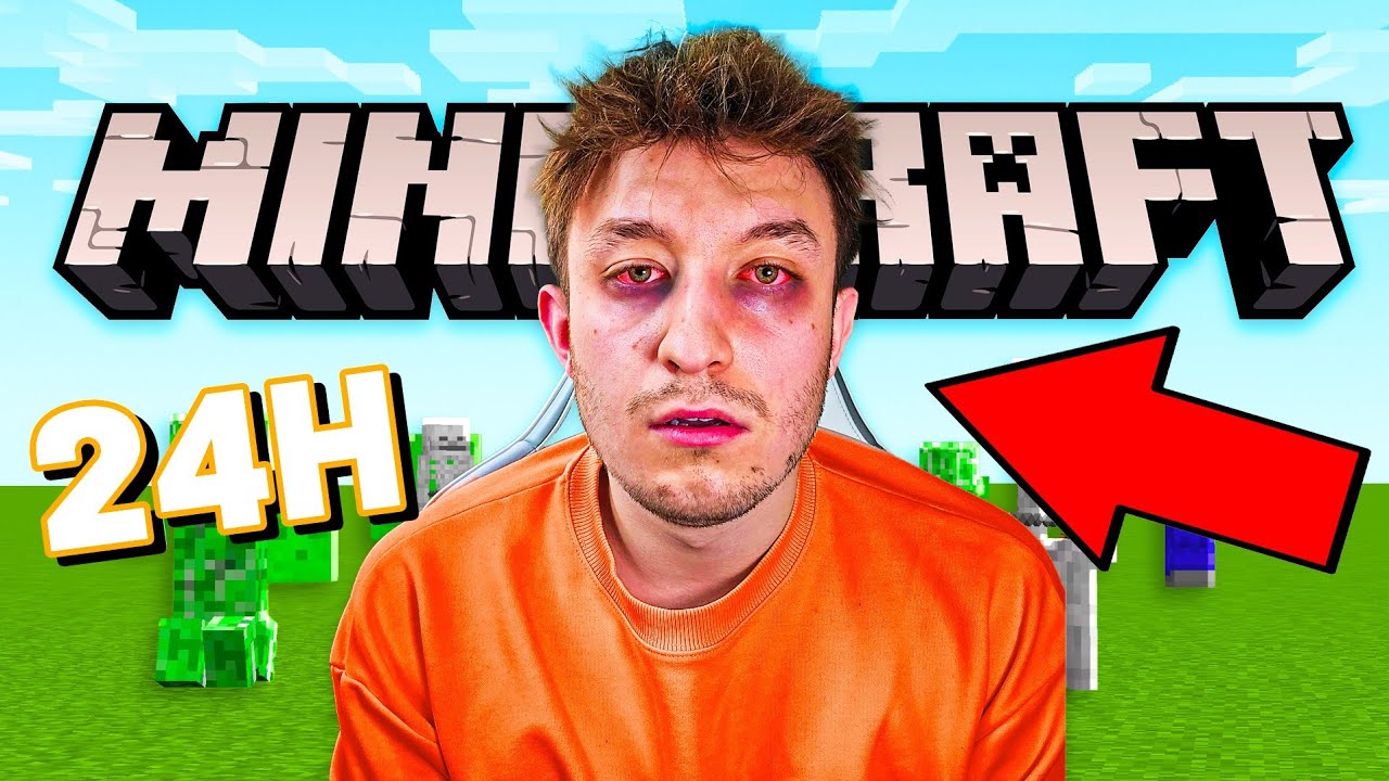 GRAŁEM 24 GODZINY w MINECRAFT! - YouTube Jak Zwiekszyc Gamme W Minecraft