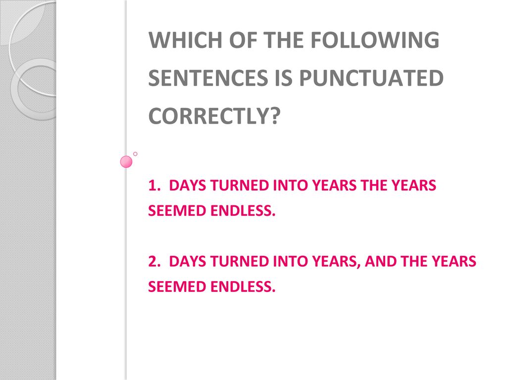 Grammar Attack! A Review Game with Punctuation Double Negatives - ppt Which Of The Following Sentence Is Punctuated Correctly