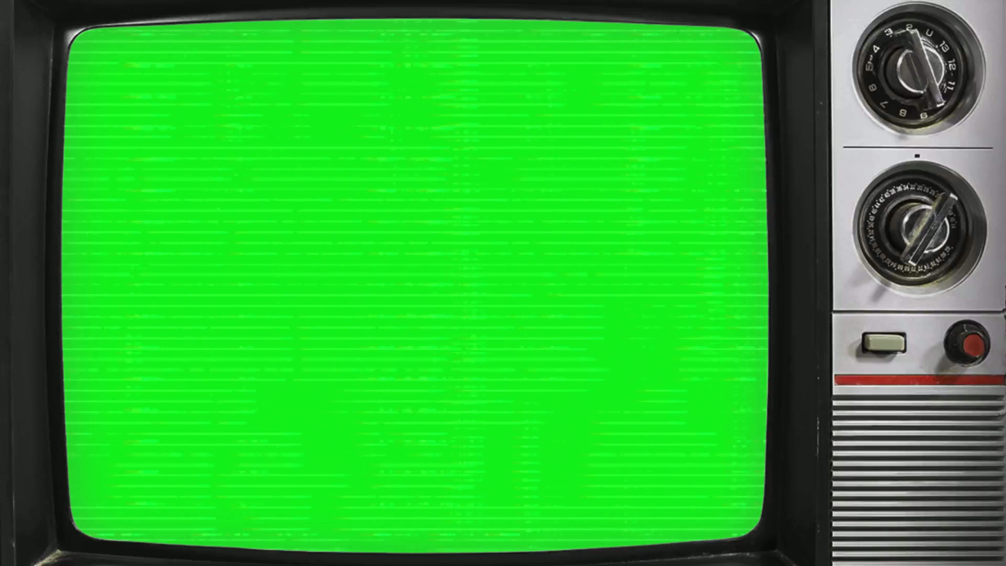 Old Tv Overlay Green Screen