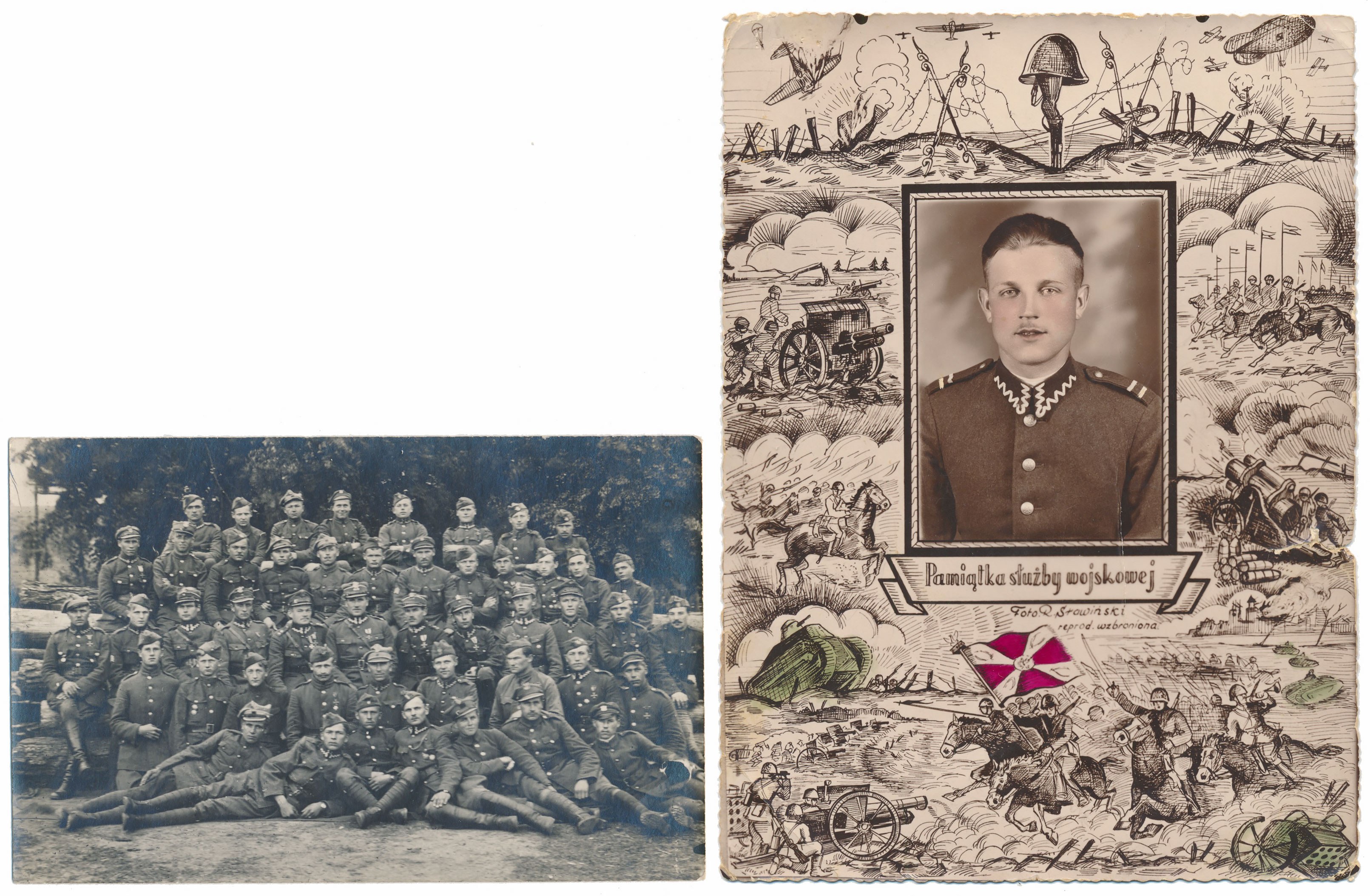 Group photo of the Distinguished with the 1920 Cross of Valor and the Krzyż Walecznych 1920 Lista Odznaczonych