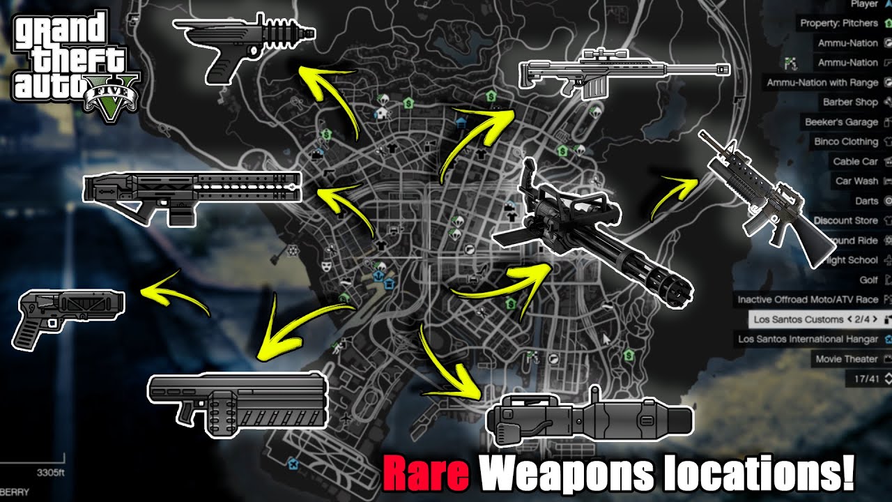 Gta 5 Online Weapon Locations