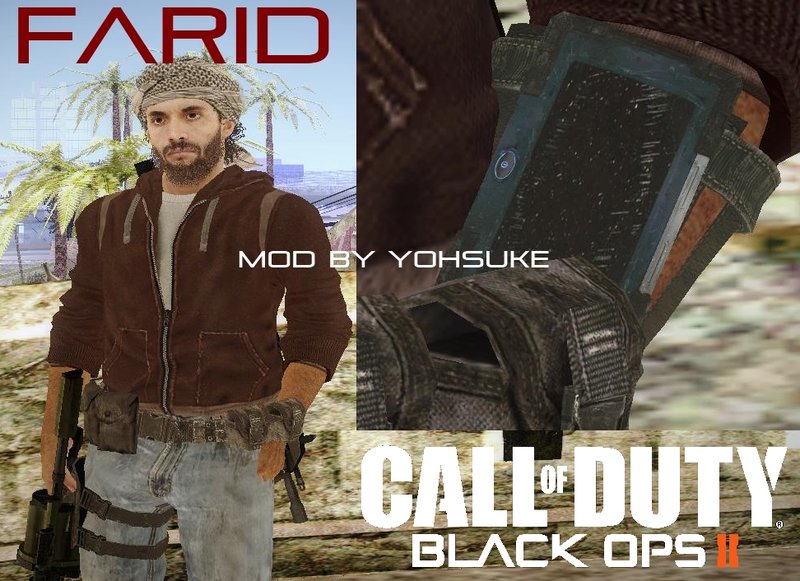 GTA San Andreas Farid Yemeni Militia from Call of Duty: Black Ops II Call Of Duty Black Ops 2 Farid