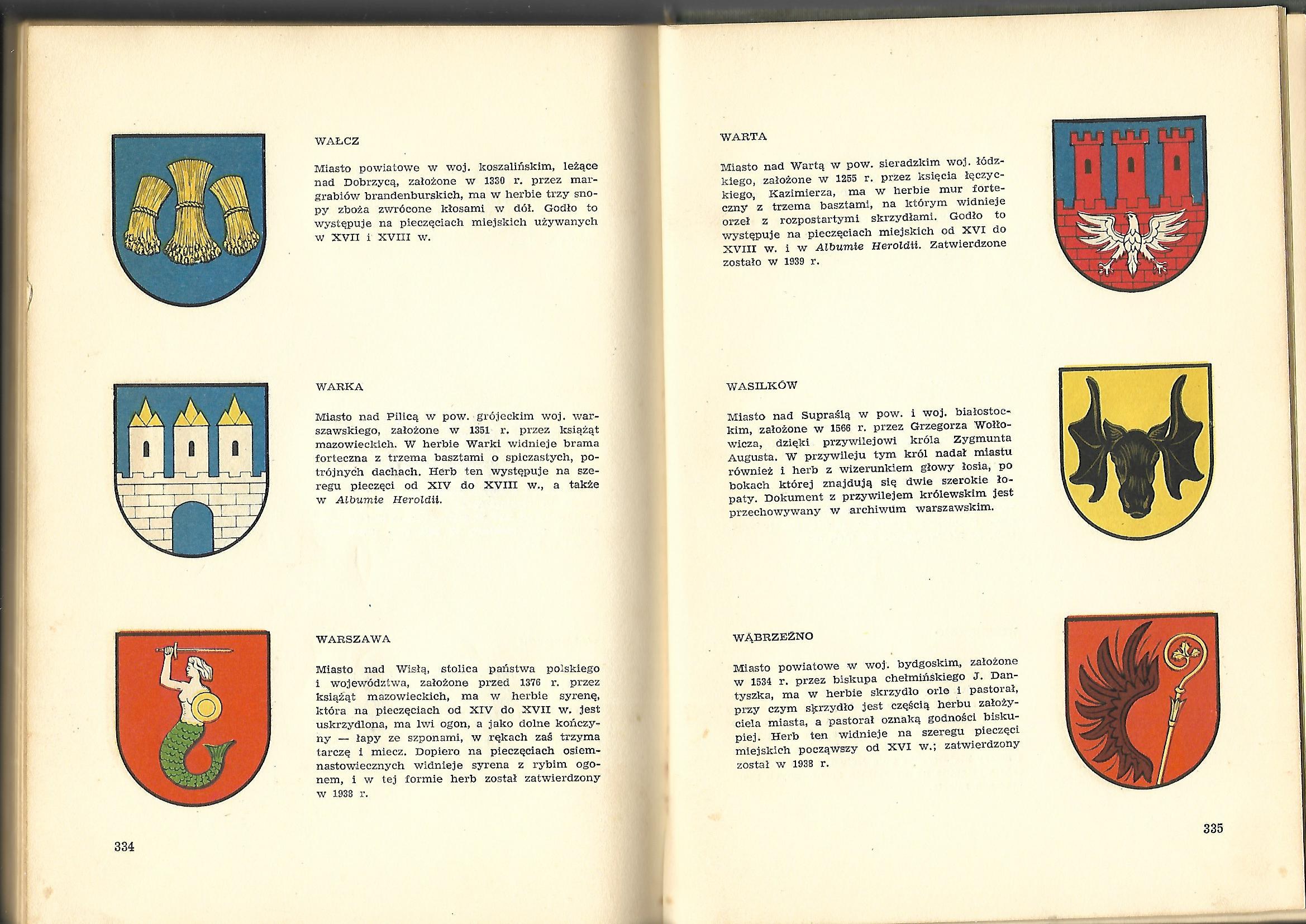 Gumowski Marian HERBY MIAST POLSKICH - Aukcja internetowa / Licytacja Herby Miast Polskich Ze Zwierzętami