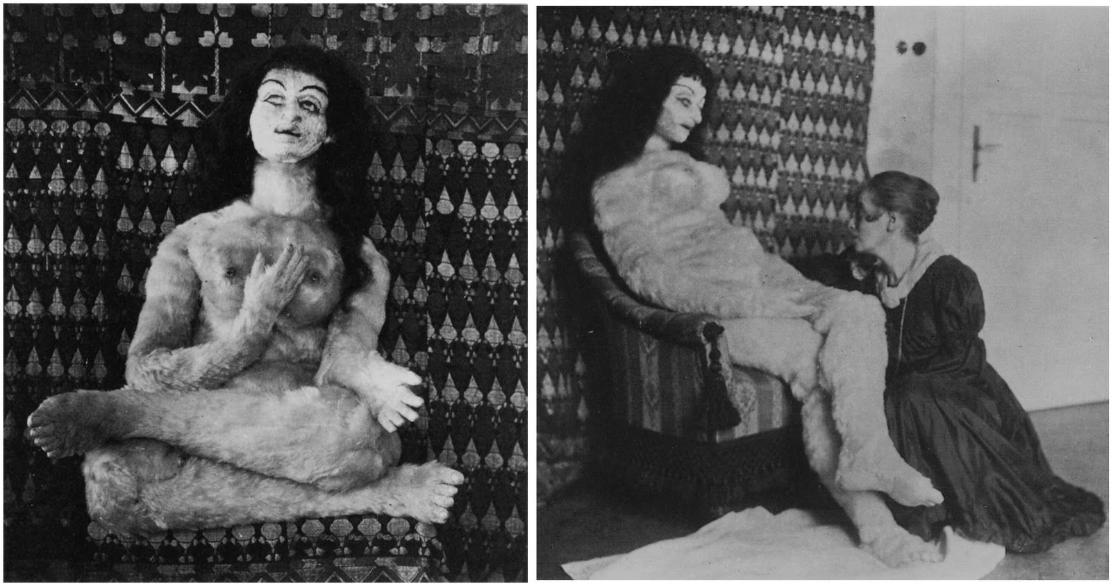 Gustav Mahler's Life size doll - Oskar Kokoschka (1886-1980) Alma Kokoschka Oskar Para Zakochanych Z Kotem