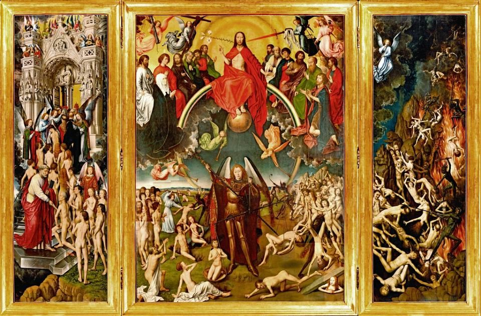 Hans Memling, The Last Judgement (1471) | Idee farbe, Künstler malerei Interpretacja Obrazu Hansa Memlinga Sąd Ostateczny