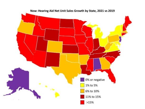 Hearing Aid Sales Increase by 37% in 2021 | The Hearing Review Georgia Board Of Hearing Aid Dealers And Dispensers
