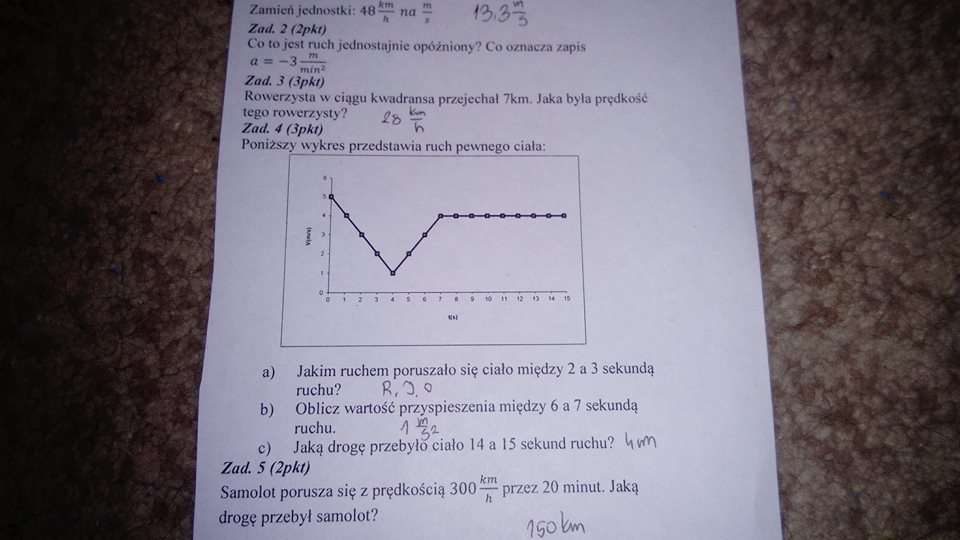 Hejka, dziś pisałam test z fizyki (Klasa 7) i chciałabym Was poprosić Test Z Fizyki Klasa 7 Dzial 2