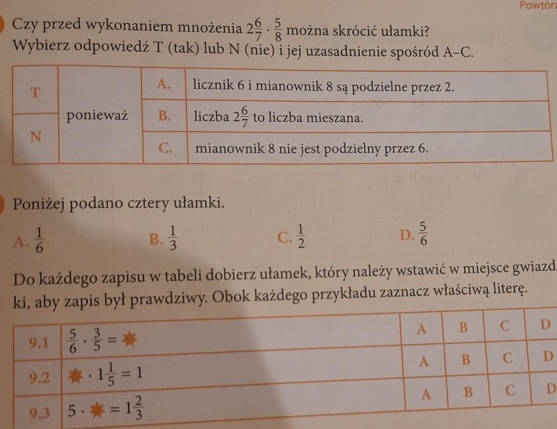 help na teraz :/Uzupelnij ponizsze dzialania.Wybierz wlasciwe Uzupelnij Zdania 1 I 2 Wybierajac Wlasciwa Odpowiedz Sposrod Podanych
