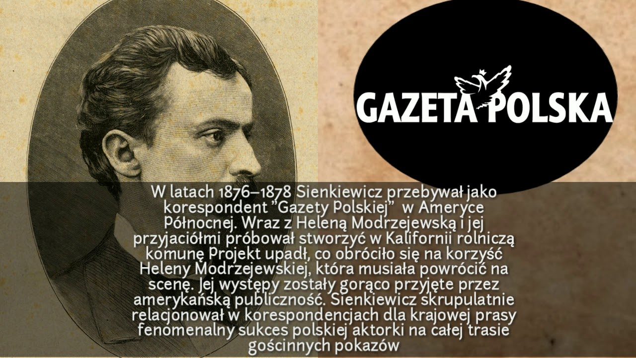 Henryk Sienkiewicz (biografia) - YouTube Henryk Sienkiewicz Kiedy Się Urodził I Zmarł
