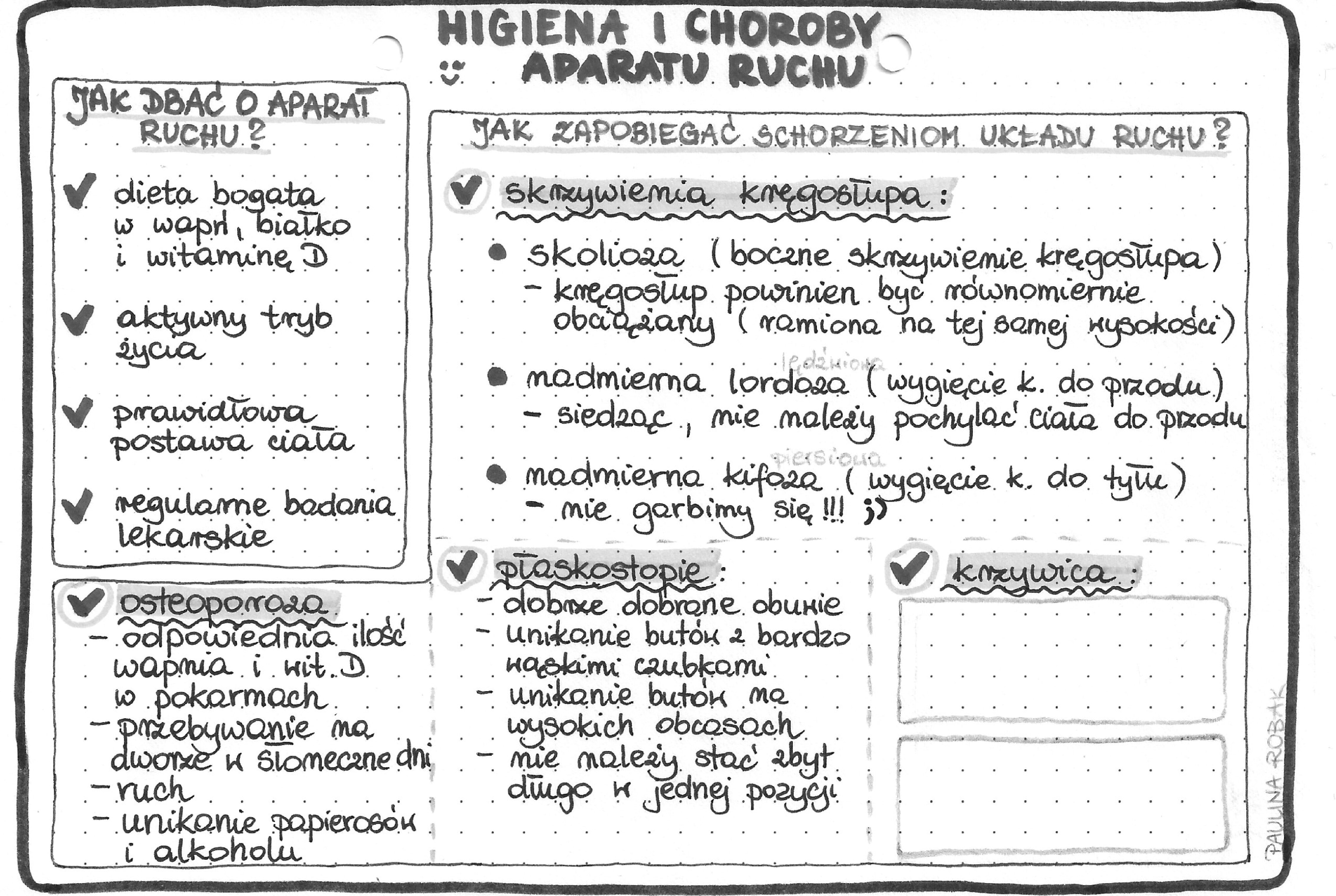Higiena i choroby aparatu ruchu - szarość - klasa 7 • Złoty nauczyciel Sprawdzian Z Aparatu Ruchu Odpowiedzi