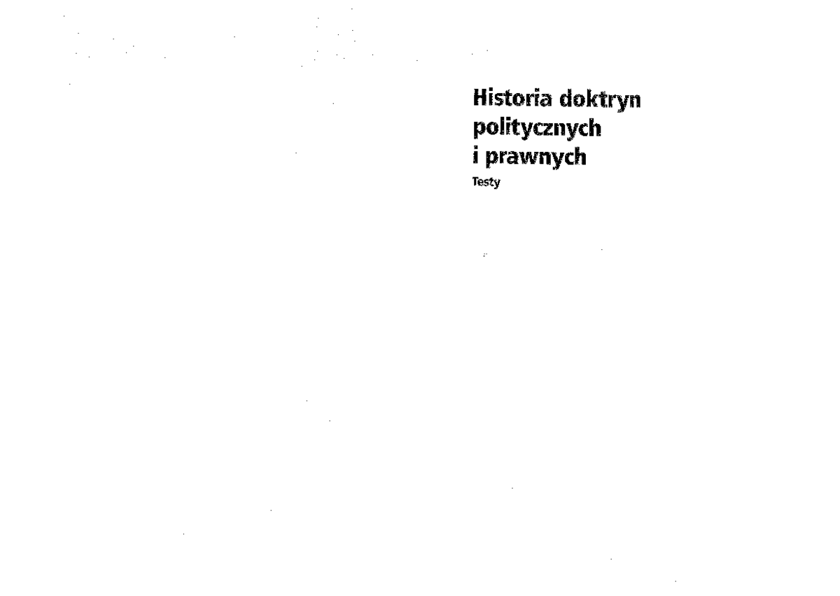 Historia Doktryn Politycznych I Prawnych Testy Dubel Pdf