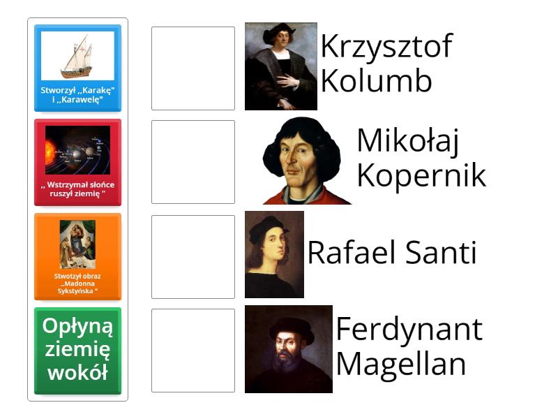 Historia kl 6 dział 1 - Połącz w pary Historia Sprawdzian Klasa 6 Dział 1