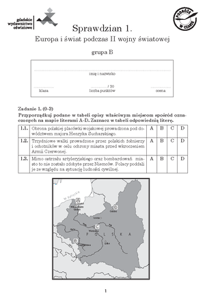 Historia - klasa 6 - Roczny plan pracy z historii i społeczeństwa dla Sprawdzian Klasa 6 Historia