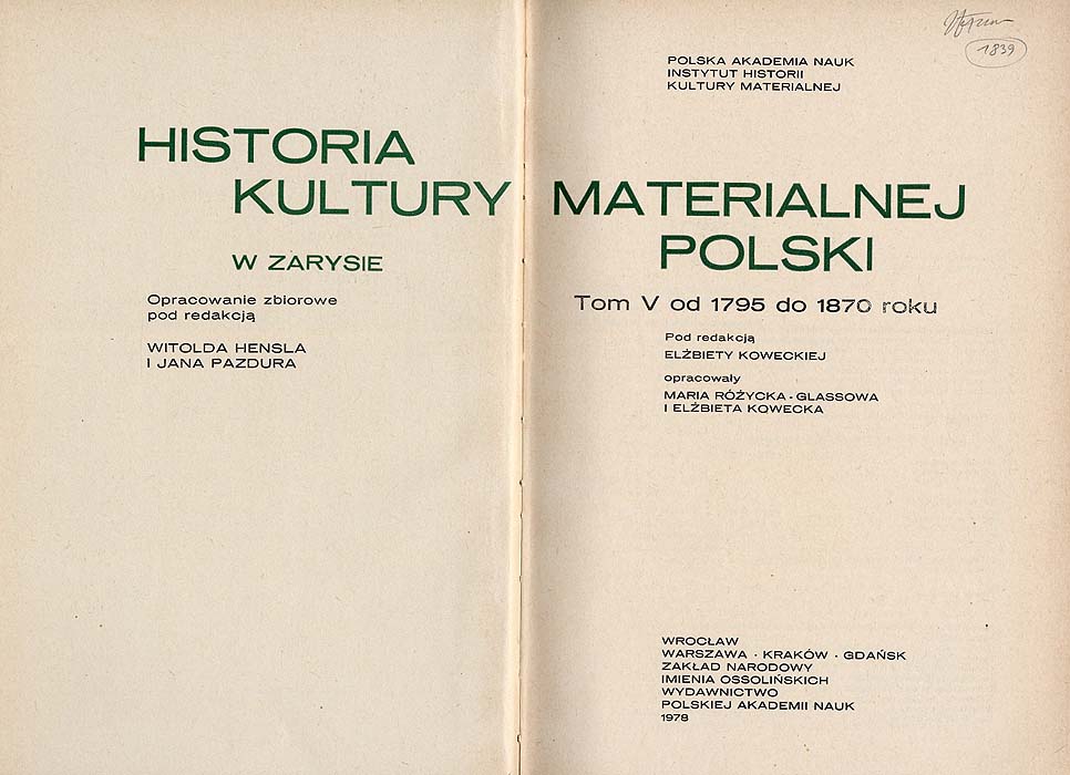 Historia kultury materialnej Polski w zarysie. T.5: od 1795 do 1870 Historia Integracji Europejskiej W Zarysie