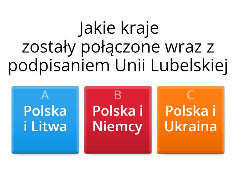 Historia Rzeczpospolita Obojga Narodów - Test Rzeczpospolita Obojga Narodow Test