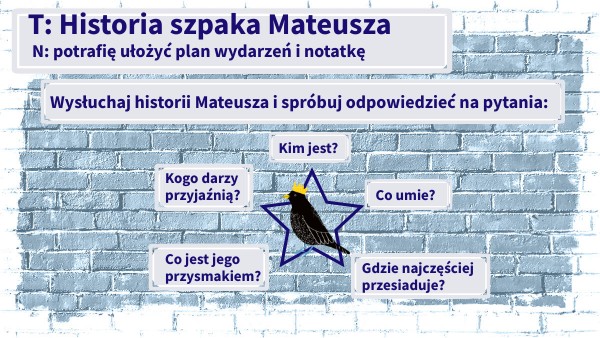 Historia Szpaka Mateusza W Punktach