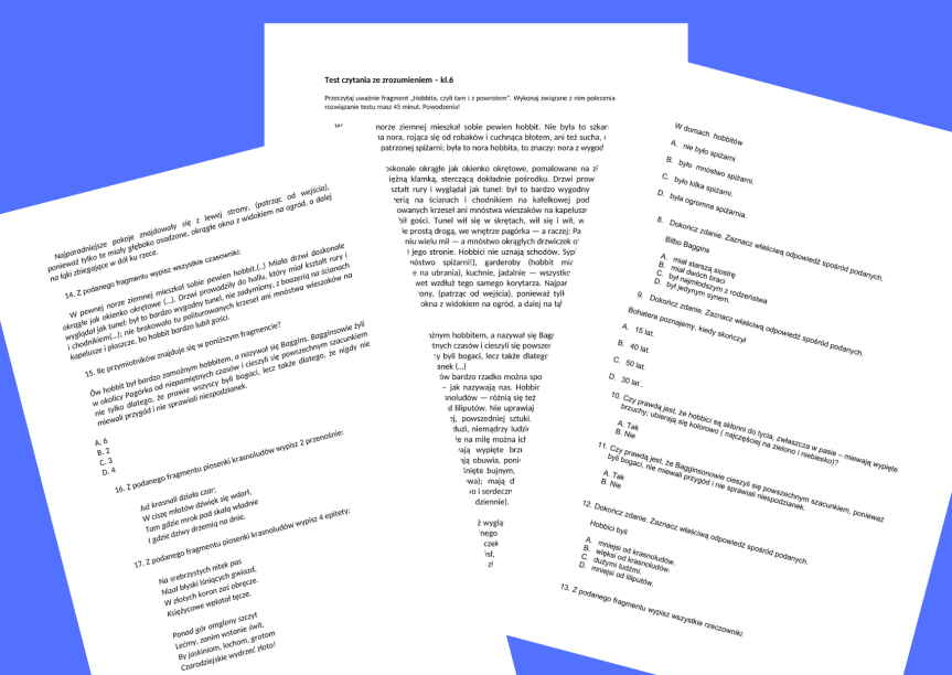 Czytanie Ze Zrozumieniem Klasa 6 Doc