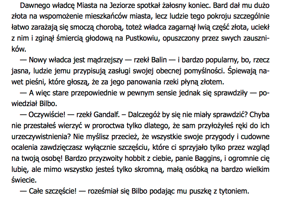 Streszczenie Hobbit Tam Iz Powrotem