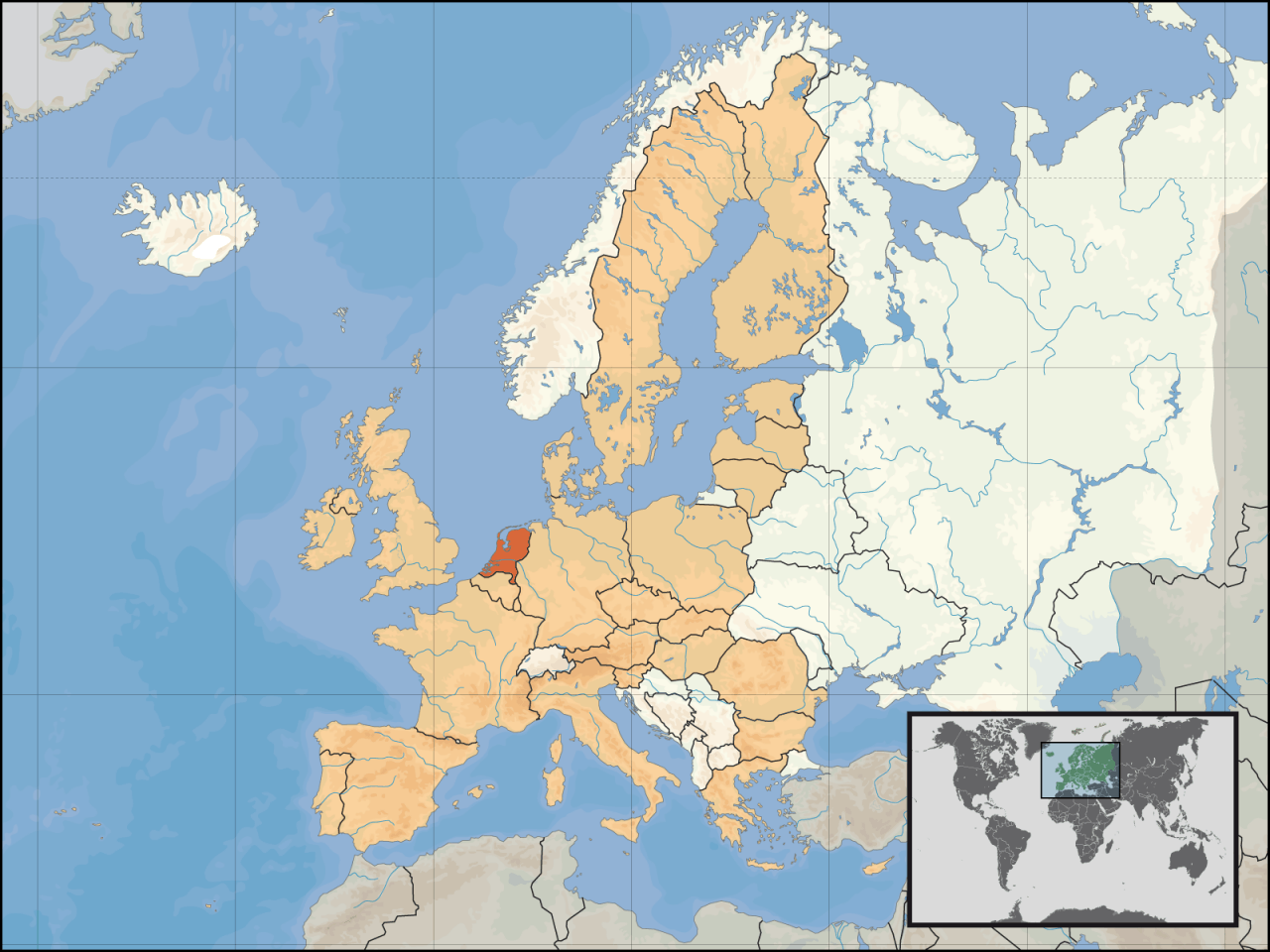 Holandia Mapa , Mapy Holandii | Travelin Miasto W Holandii Z Uniwersytetem Założonym W 17 Wieku