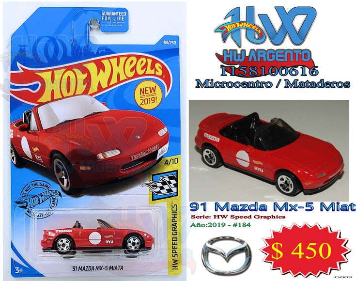 Hot Wheels 91 Mazda MX-5 Miata | Mazda mx5, Mazda mx5 miata, Mazda Mazda Mx 5 Hot Wheels