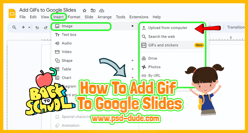 How To Add GIF To Google Slides How To Add Gif To Pinterest