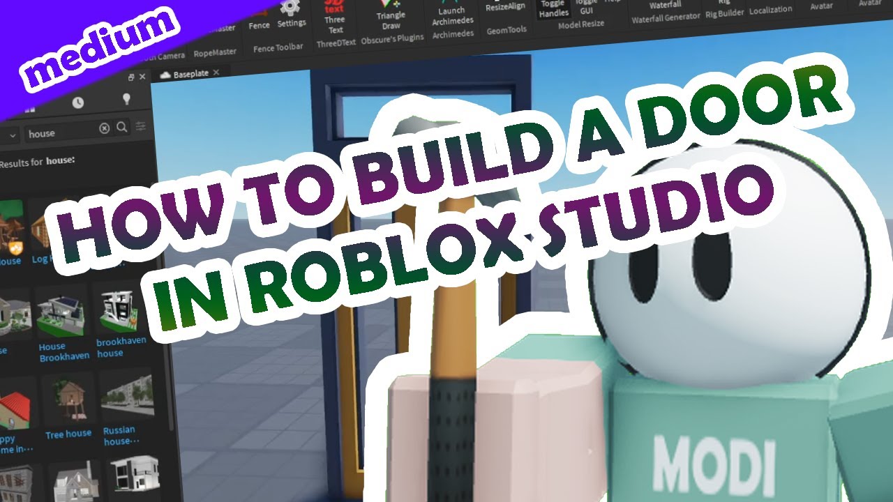 How To Make A Door In Roblox Studio