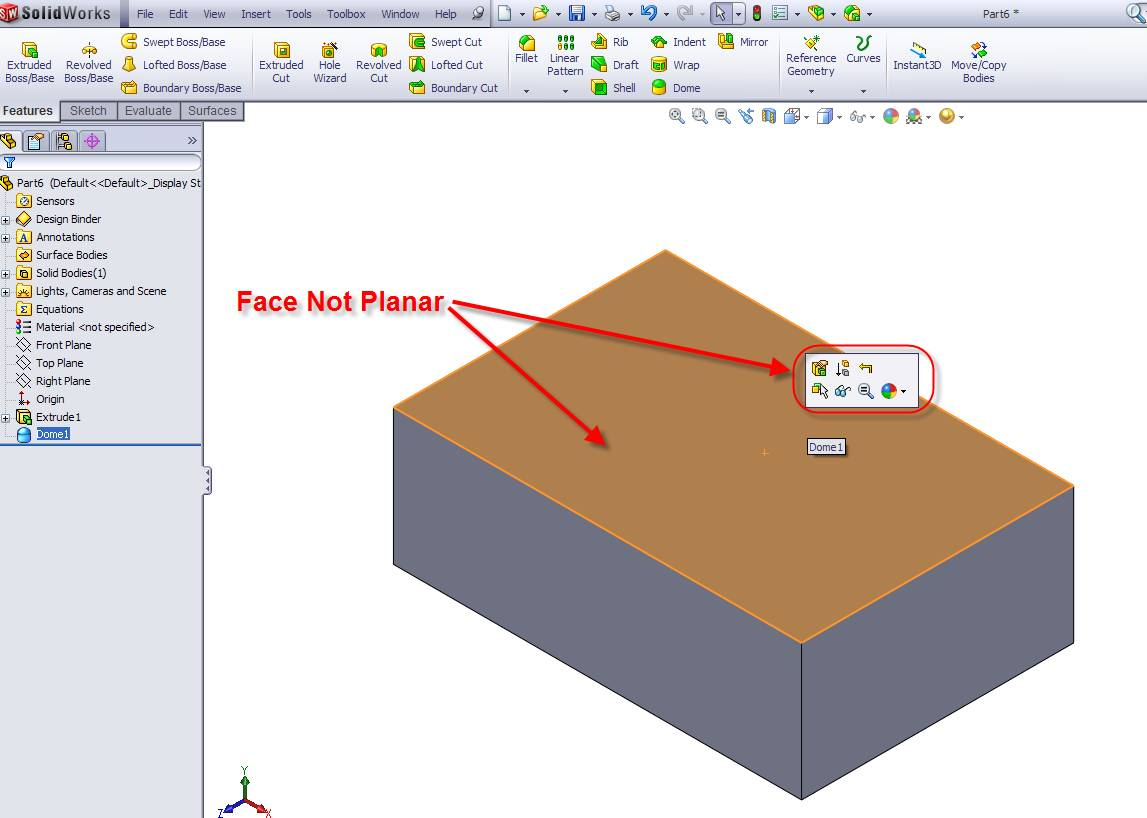 Could Not Find Face Or Plane Solidworks