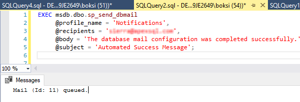 How to configure database mail in SQL Server Sql Server Blocked Access To Procedure Dbo Sp_send_dbmail