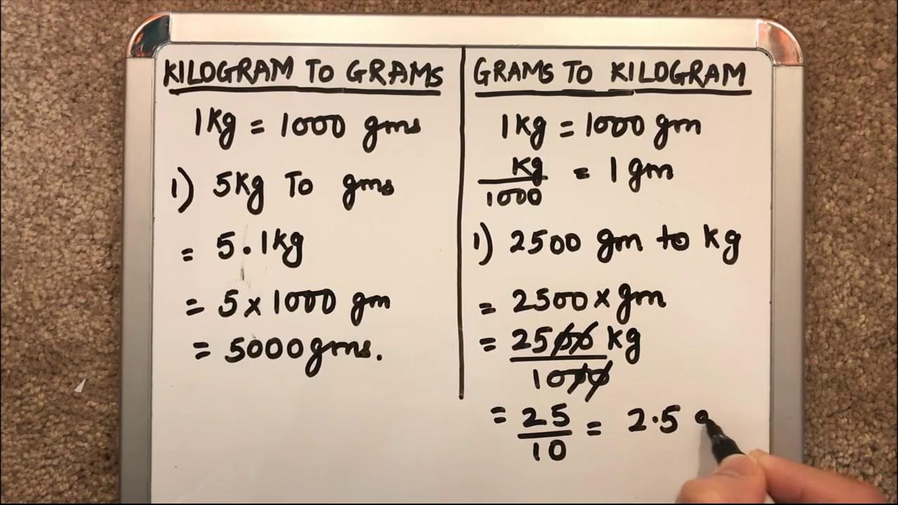 HOW TO CONVERT ( KILOGRAMS TO GRAMS )AND (GRAMS TO KILOGRAMS) - YouTube 5 6 Kg Equals How Many Grams