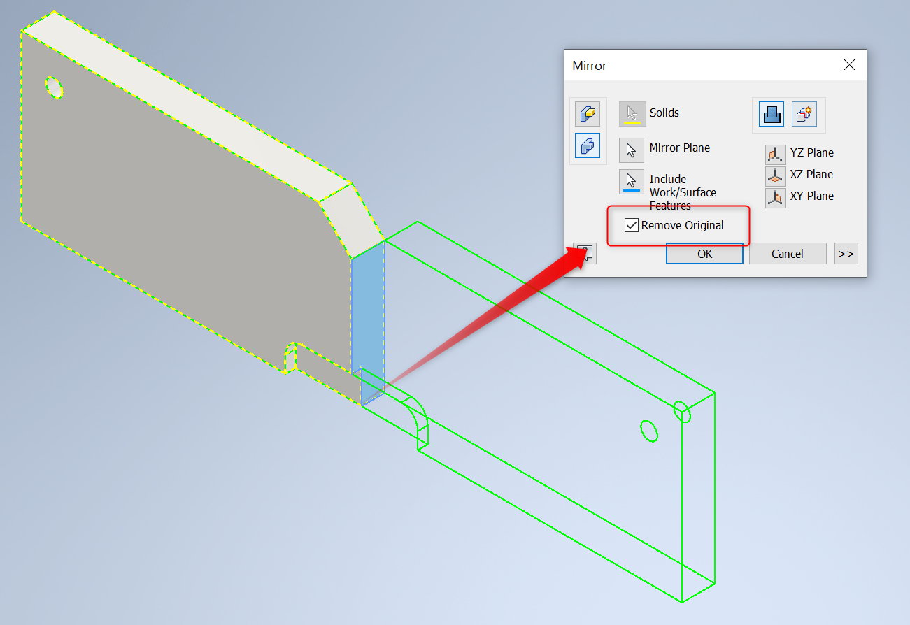 How To Mirror A Part In Inventor