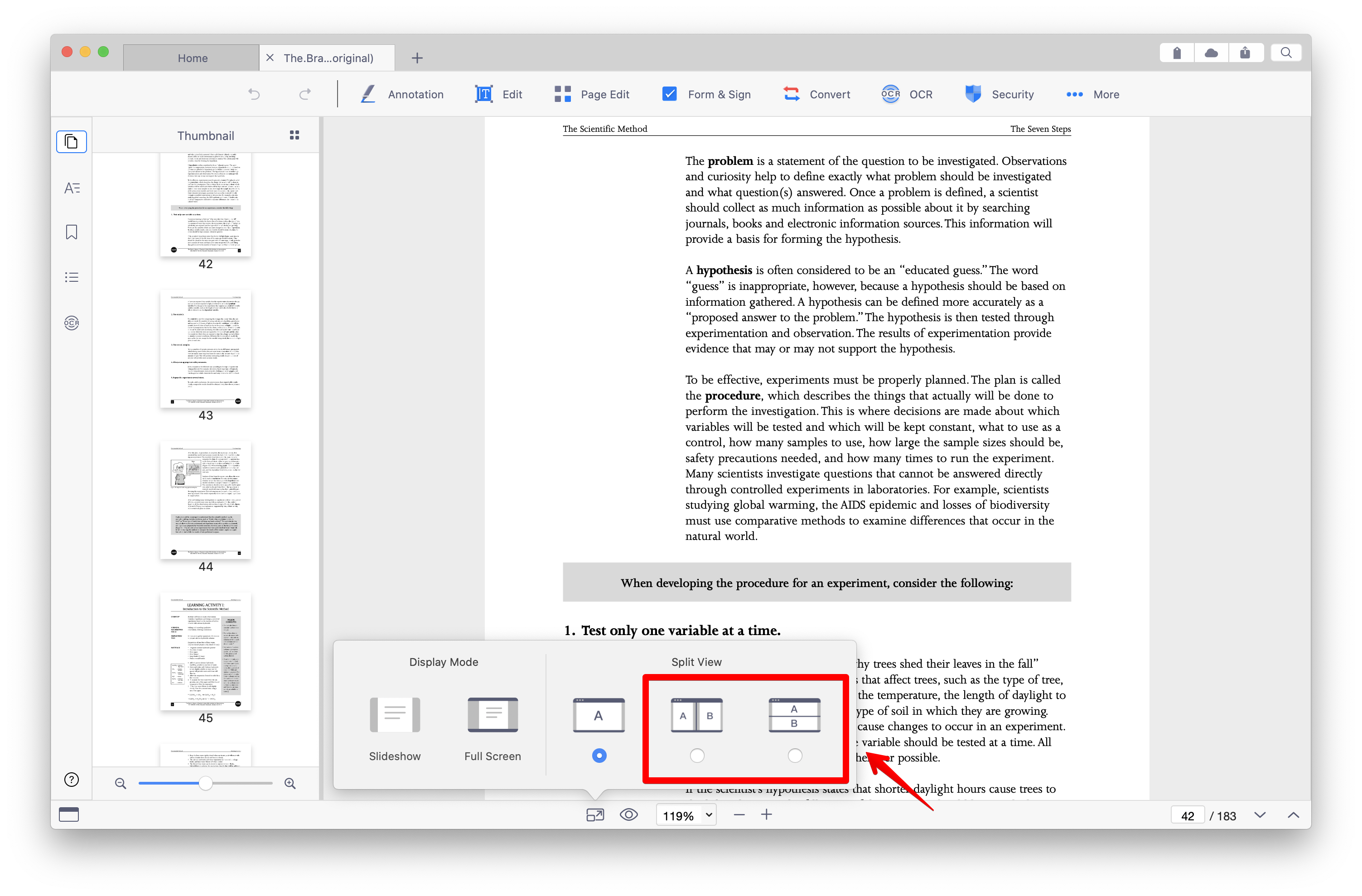How to Display Two PDFs Side by Side Simultaneously in PDF Reader app My Perspectives 2 Pdf