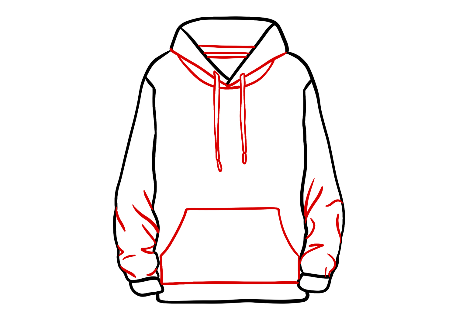 How To Draw A Hoodie