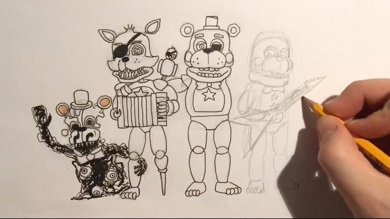How To Draw Animatronics Fnaf