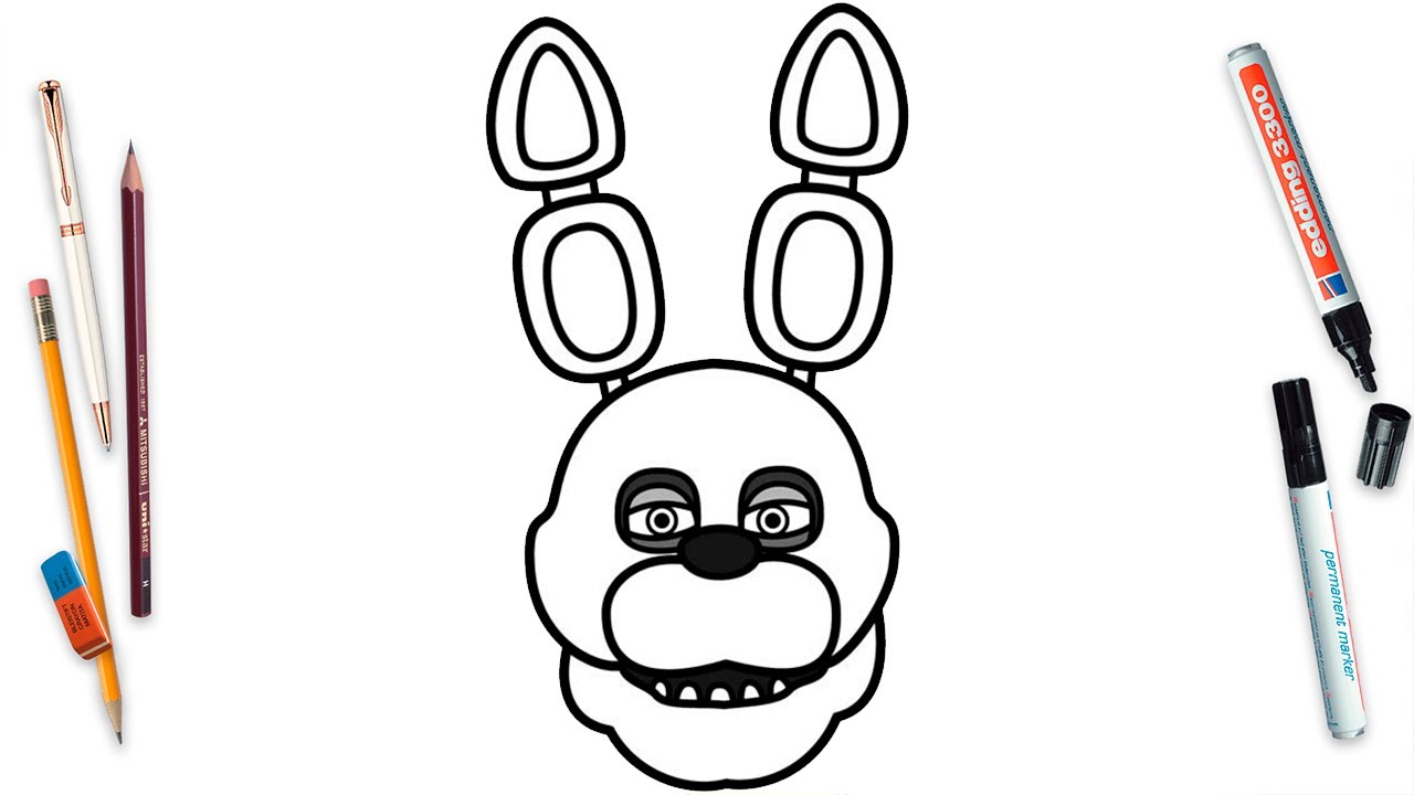 How To Draw FNAF Animatronic Easy Step By Step | Five Nights at Freddy How To Draw Animatronics Fnaf