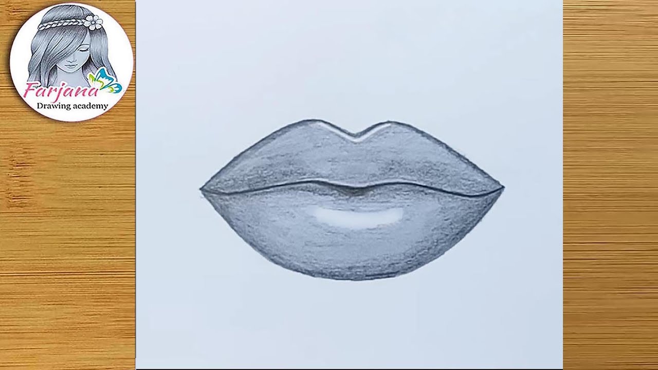 How to draw Lips for Beginners / Easy Way How To Draw Lips For Beginners