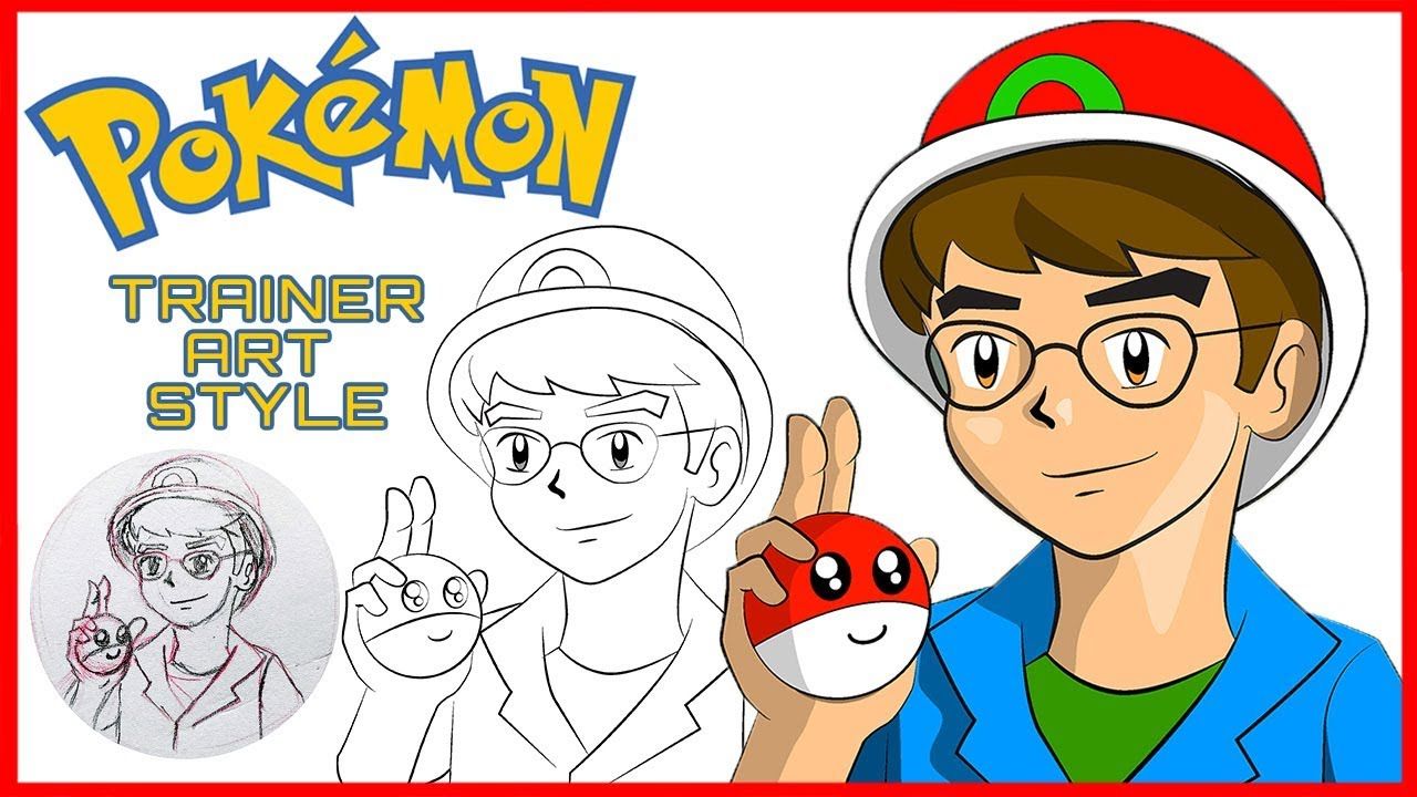 How to Draw Pokemon Style | Draw Yourself as a Pokemon Trainer How To Draw A Pokemon Trainer