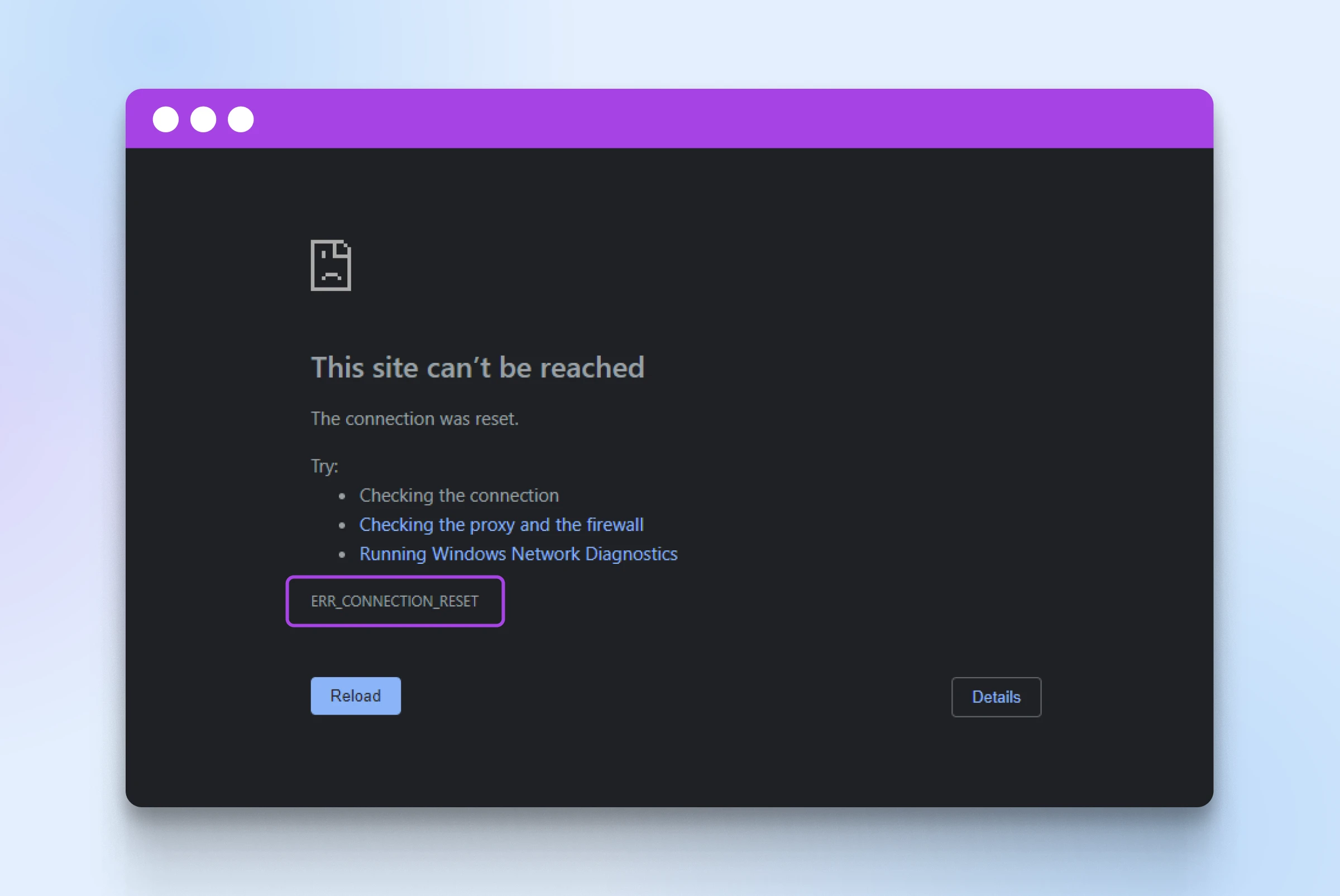 How To Fix The ERR_CONNECTION_RESET Error - CyberedTechs Err Connection Reset In Angular