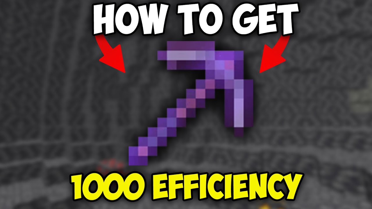 Minecraft Pickaxe Efficiency 1000 Command
