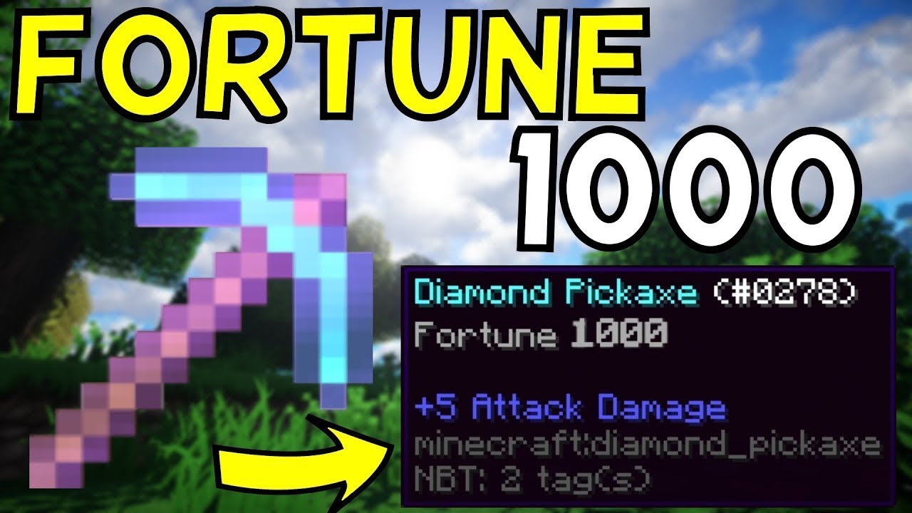 How To Get A Pickaxe With Fortune 1000