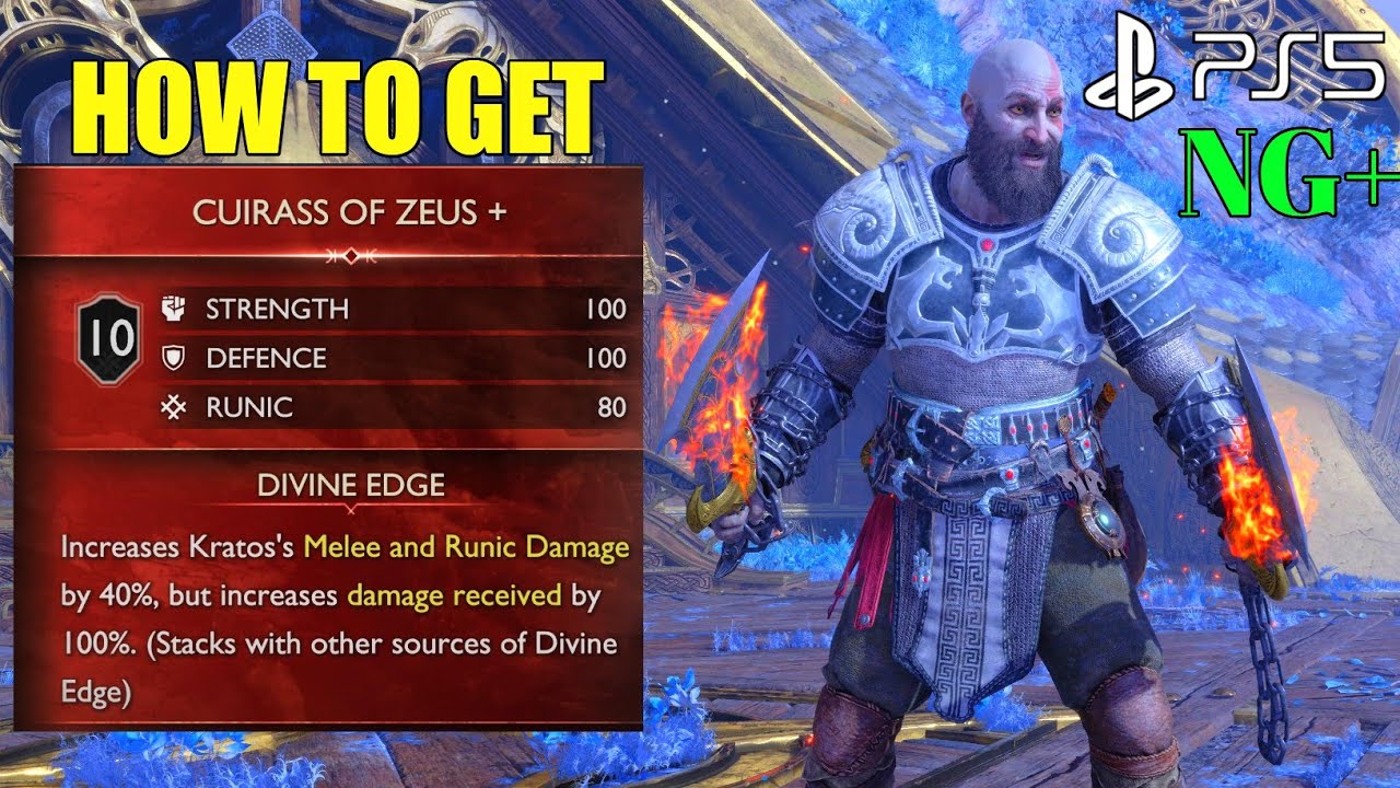 How to Get Zeus Chest Armor GOD OF WAR RAGNAROK Zeus Chest Armor| GOW God Of War Cuirass Of Zeus