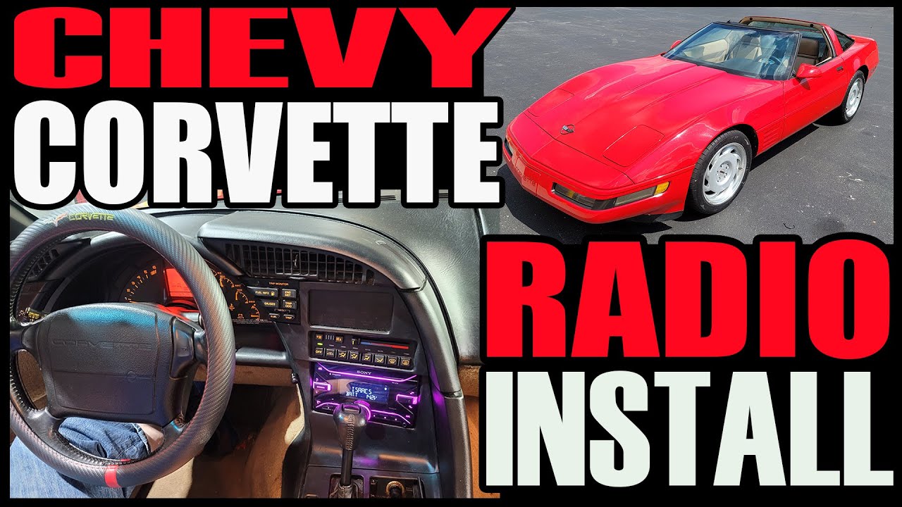 HOW TO INSTALL CORVETTE C4 RADIO WITH OUT BOSE -- SONY DOUBLE DIN Musiałam Się Rozebrać Przy Bracie Zapytaj