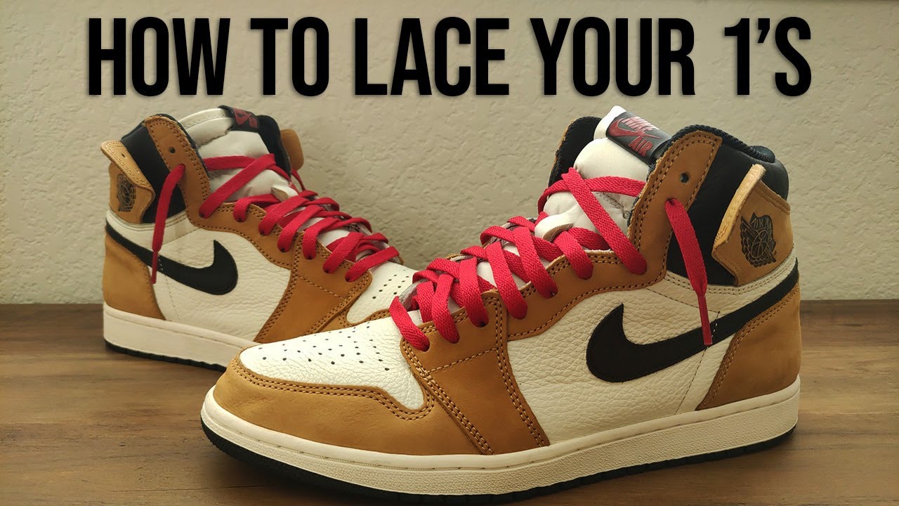 How to Lace Jordan 1's - The BEST Way to Loose Lace - YouTube How To Lace Jordan 1