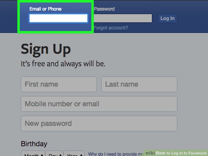 How to Log in to Facebook: 9 Steps (with Pictures) - wikiHow Welcome To Facebook Log In