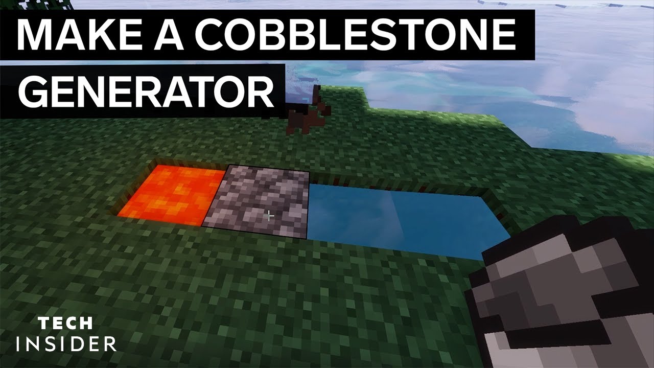 How To Make A Cobblestone Generator In Minecraft | Tech Insider - YouTube How To Make Stone Generator