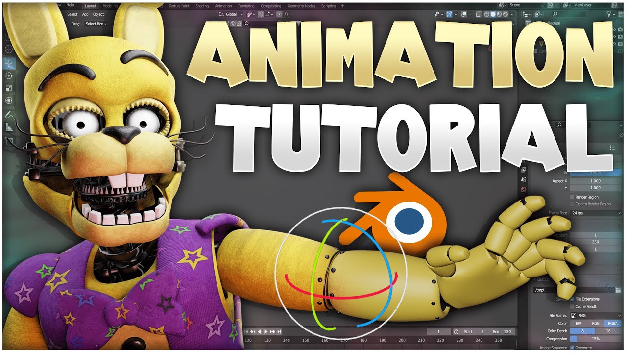 HOW TO MAKE A FNAF ANIMATION | BLENDER TUTORIAL #2 - YouTube How To Make Fnaf Animatronic